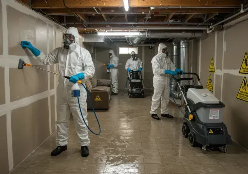 Basement Moisture Removal and Structural Drying process in Twin Falls County, ID